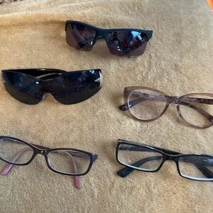 5 pair of glasses